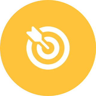 Over The Moon Target icon on yellow circular background.